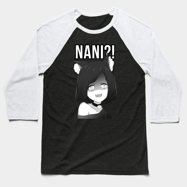 Nani?! - Anime Meme Baseball T-Shirt by Anime Gadgets